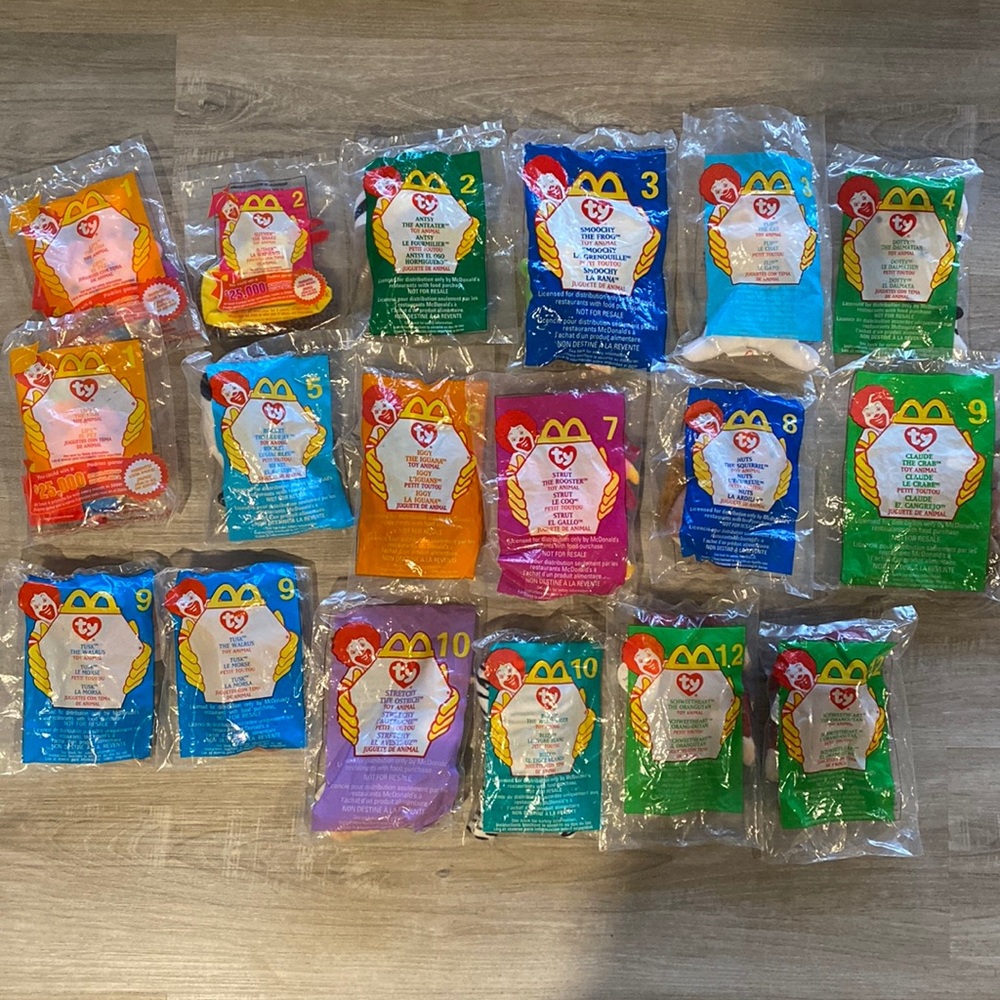 TY Beanie Babies Ronald McDonald House QTY 18